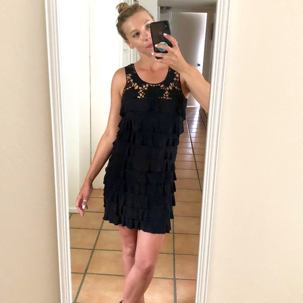 Black Mini Party Cocktail Dress